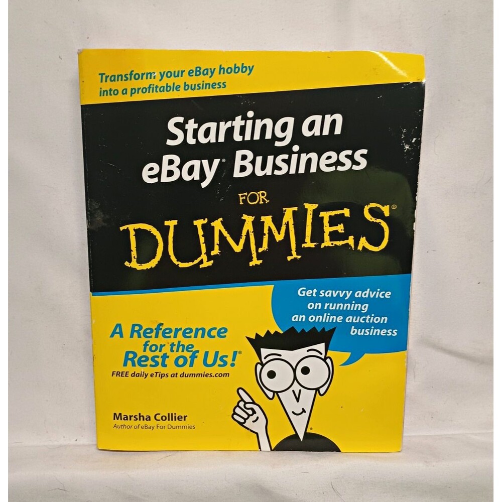 Starting an eBay Business For Dummies Marsha Collier 2001 Paperback Guide